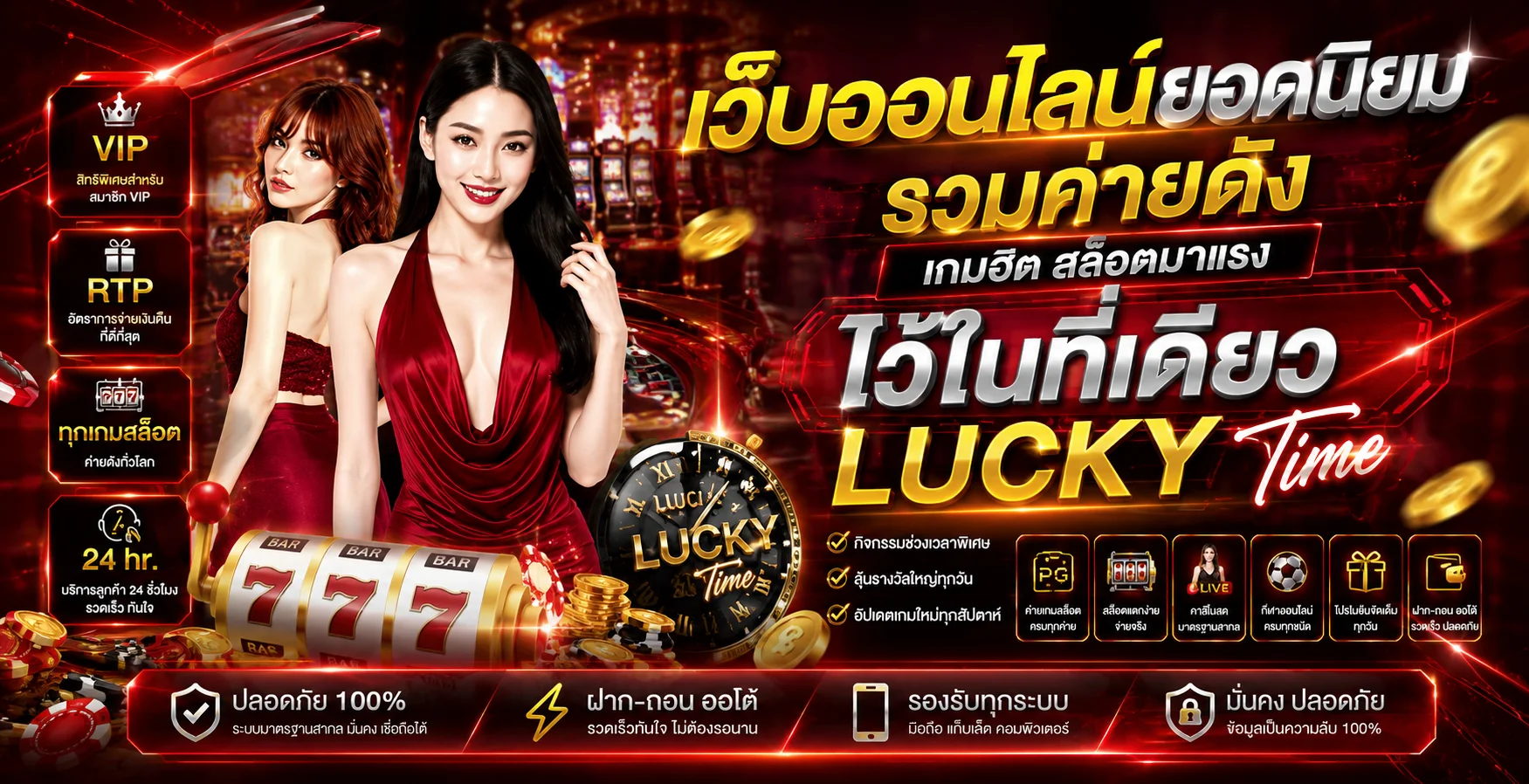 ระบบ Metal Slot Auto ฝากถอนอัตโนมัติตลอด 24 ชั่วโมง